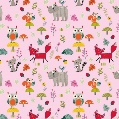 Forest Animals Pink