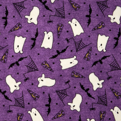 Pumpkin Party Ghosts Purple