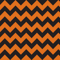 Halloween Chevron Orange/Black