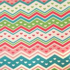 Cute Candy Heart Chevron