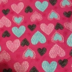 Polka Dot Hearts Hot Pink