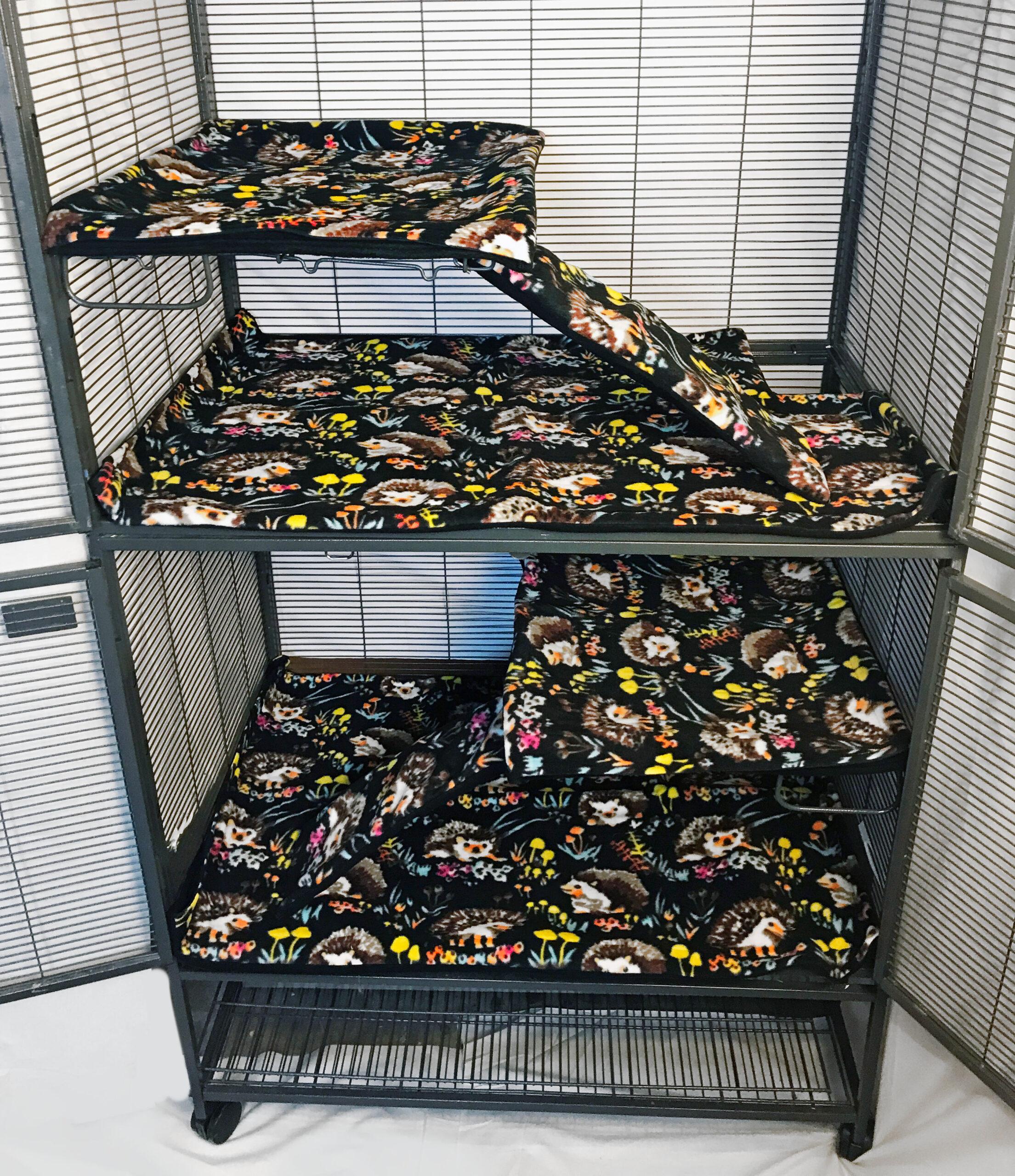 7-piece Cage Liner Set Midwest Double Critter/Ferret Nation PREMADE ...